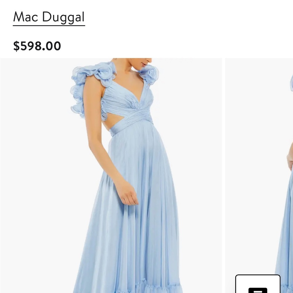 Mac Duggal Sky Blue Dress